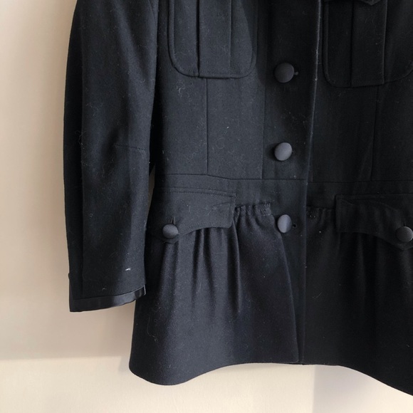 Miu miu black wool coat size xs - Picture 2 of 4